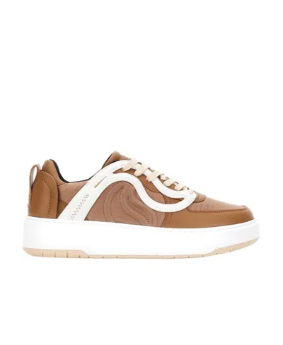 STELLA MCCARTNEY LOGO LOW-TOP LEISURE SNEAKERS