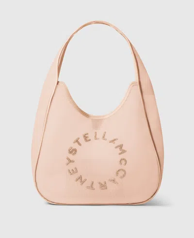 Stella Mccartney Logo Mesh Large Hobo Bag