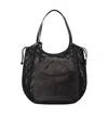 Stella Mccartney Logo Mesh Tote Bag In Black
