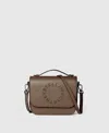 Stella Mccartney Logo Messenger Crossbody Bag In Gray