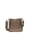 Stella Mccartney Logo Mini Bag In Dove Grey Color In Marrón