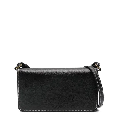 Stella Mccartney Logo Mini Crossbody Pouch In Black