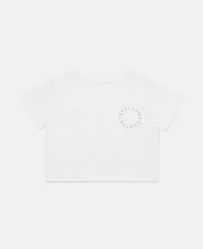 Stella Mccartney Kids' Logo Motif T-shirt In White