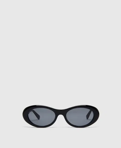 Stella Mccartney Logo Oval Sunglasses
