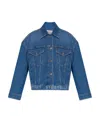 Stella Mccartney Logo Oversized Jacket In Blue