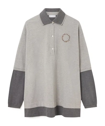 STELLA MCCARTNEY STELLA MCCARTNEY LOGO PANELLED RUGBY SHIRT