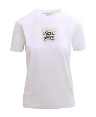 Stella Mccartney Logo Patch Crewneck T-shirt In White