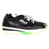 Stella Mccartney Logo-patch Mesh-knit Low-top Sneakers In Black