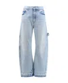 Stella Mccartney Basic Wide-leg Mid-rise Jeans In Blue