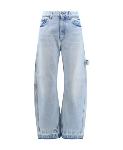 STELLA MCCARTNEY STELLA MCCARTNEY LOGO PATCH STRAIGHT-LEG JEANS