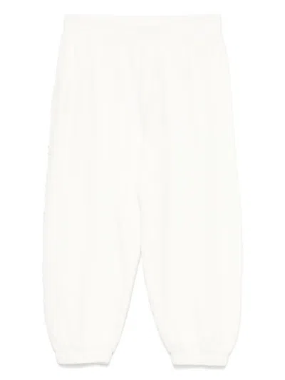Stella Mccartney Kids' Logo-patch Track Pants In White