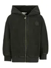 Stella Mccartney Logo-patch Zip-up Hoodie In Black