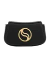 Stella Mccartney Borsa A Spalla Mini In Alter Mat Nero Donna In Black