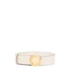 Stella Mccartney Logo Plaque Buckle Belt In Neutral