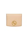 Stella Mccartney Logo-plaque Card Holder In Nude