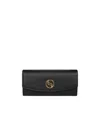 Stella Mccartney Logo-plaque Zip-up Purse In Black