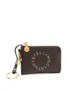Stella Mccartney Logo-print Bicolour Wallet In Brown