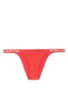 Stella Mccartney Sporty Logo Bikini Bottoms In Red
