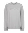 Stella Mccartney Logo Printed Crewneck Sweatshirt In Gray