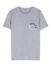 Stella Mccartney Logo-print Cotton T-shirt In Grey