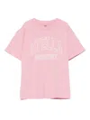 Stella Mccartney Jersey T-shirt With Logo Print Kids In Pink