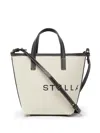 Stella Mccartney Logo Canvas Crossbody Tote Bag In Neutrals