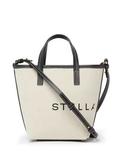 STELLA MCCARTNEY LOGO-PRINT COTTON TOTE BAG