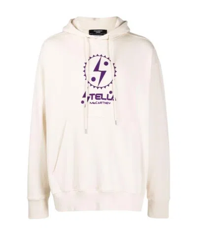 Stella Mccartney Logo Print Hoodie In White