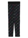 Stella Mccartney Logo-print Leggings In Black
