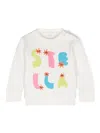 Stella Mccartney Kids Girls Ivory Organic Cotton Sweatshirt In White