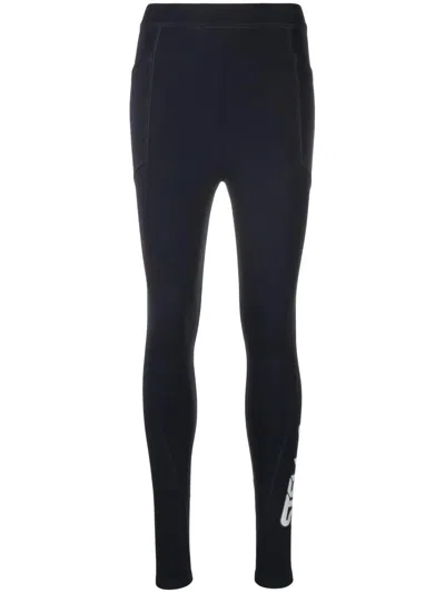 STELLA MCCARTNEY LOGO-PRINT SCUBA LEGGINGS