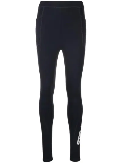 STELLA MCCARTNEY STELLA MCCARTNEY LOGO-PRINT SCUBA LEGGINGS