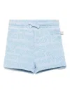 Stella Mccartney Logo-print Shorts In Blue