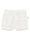Stella Mccartney Logo-print Shorts In White