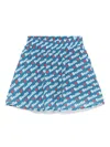 Stella Mccartney Logo-print Skirt In Blue