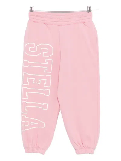 Stella Mccartney Kids' Logo-print Sweatpants In Pink