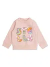 Stella Mccartney Logo-print Sweatshirt In 粉色