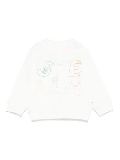 Stella Mccartney Babies' Logo-print Sweatshirt In White