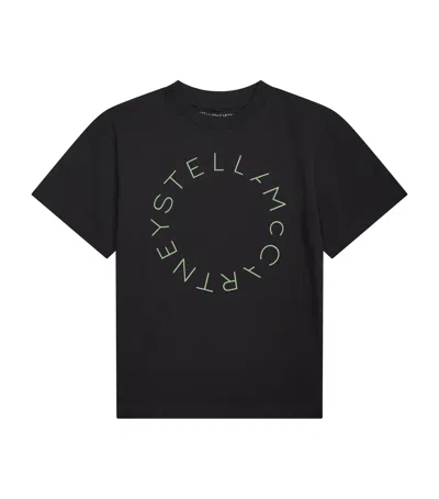 Stella Mccartney Kids' Logo-print T-shirt In Black