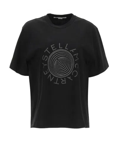 Stella Mccartney Logo-print T-shirt In Black