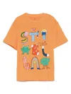 Stella Mccartney Logo-print T-shirt In Orange