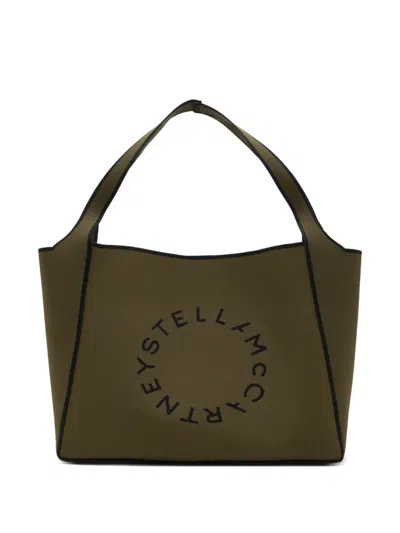 Stella Mccartney Logo-print Tote Bag In Brown