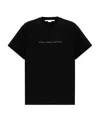 Stella Mccartney Rhinestud Logo T-shirt In Black