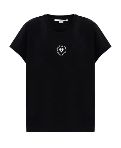 STELLA MCCARTNEY STELLA MCCARTNEY LOGO PRINTED CREWNECK T-SHIRT