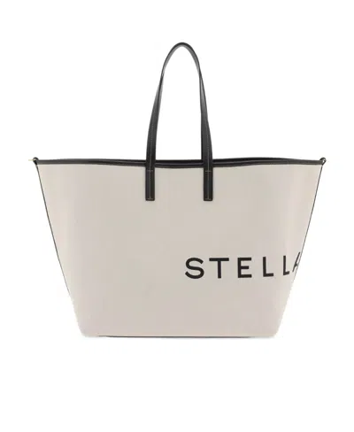 Stella Mccartney Logo-printed Tote Bag In White