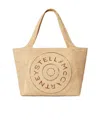 Stella Mccartney Logo Raffia Large Tote Bag