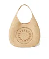 Stella Mccartney Logo Raffia Slouchy Medium Tote Bag