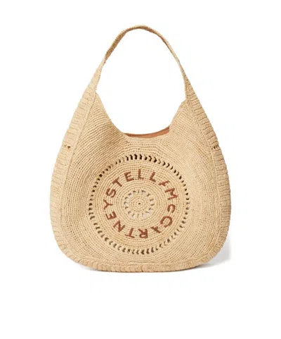 STELLA MCCARTNEY STELLA MCCARTNEY LOGO SLOUCHY MEDIUM TOTE BAG