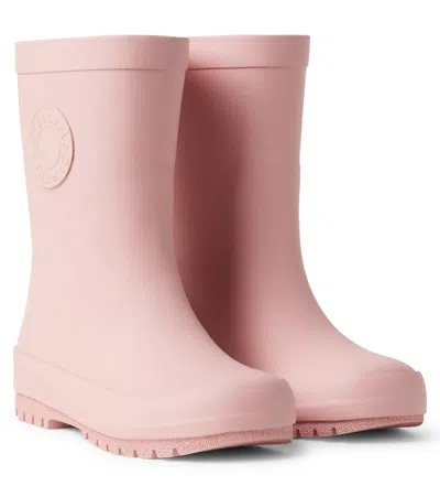 Stella Mccartney Logo Rain Boots In Pink