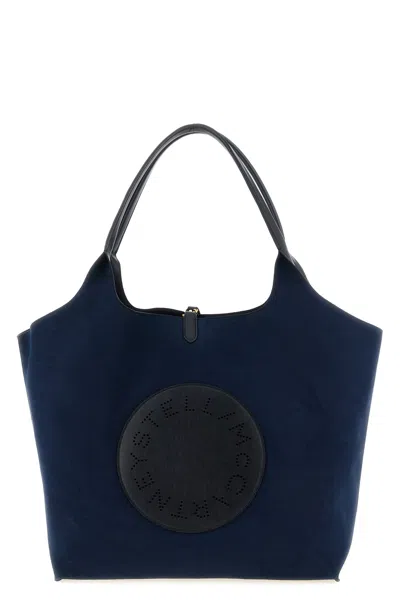 Stella Mccartney Logo Reversible Shopping Bag In Blue